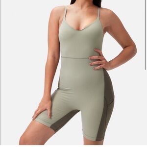 Outdoor Voices Olive Green Jumpsuit